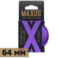 Maxus XXXL 64 мм презервативы увеличенного размера в железном кейсе, 3 шт