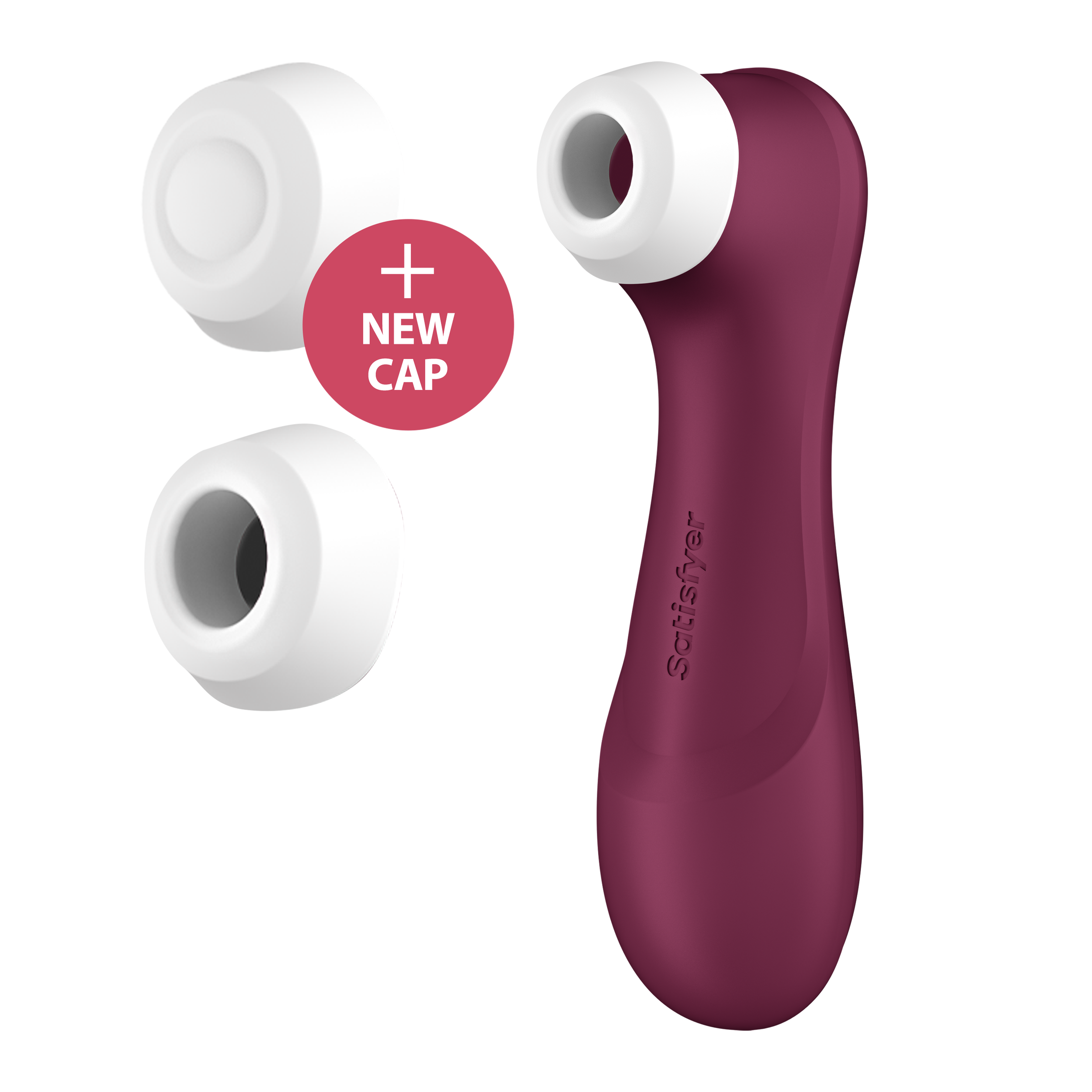 Satisfyer Pro 2 Generation 3 Вакуумно-волной стимулятор клитора с управлением через приложение, бордовый