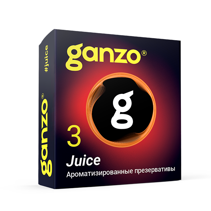 Ароматизированные презервативы Ganzo Juice - 3 шт.
