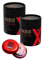 Ультратонкие презервативы в кейсе MAXUS Ultra Thin - 2 пачки по 100 шт.