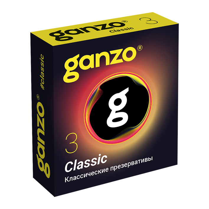 Классические презервативы с обильной смазкой Ganzo Classic - 3 шт.