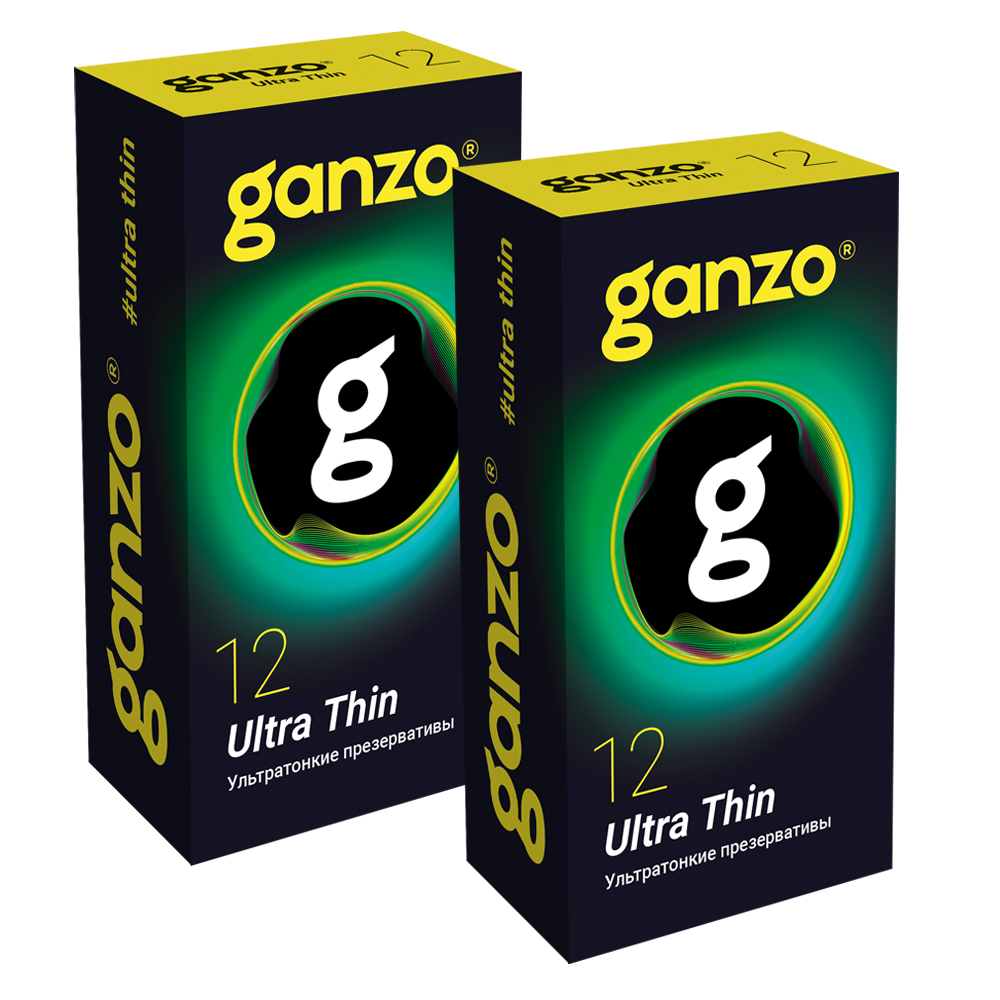 Ультратонкие презервативы Ganzo Ultra thin 2 пачки по 12 шт