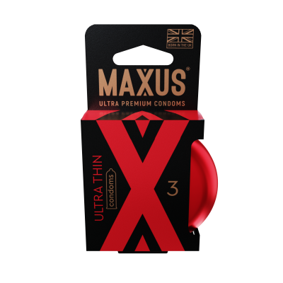 Ультратонкие презервативы в железном кейсе MAXUS Ultra Thin - 3 шт.