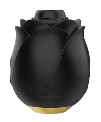 Черный клиторальный вакуумный стимулятор Черная Роза Black Rose Silicone Clitoral Suction