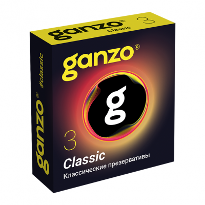 Классические презервативы с обильной смазкой Ganzo Classic - 3 шт.