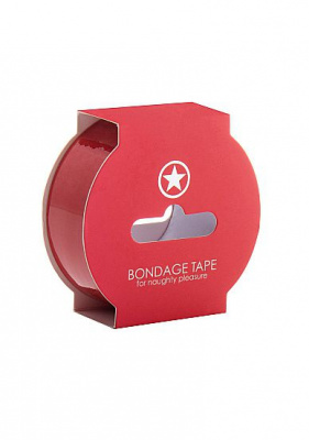 Красная лента Non Sticky Bondage Tape - 17,5 м.