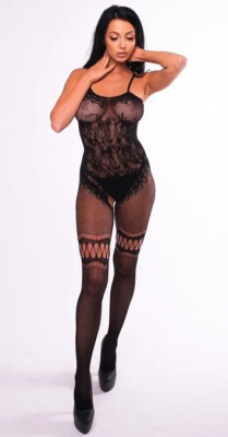 Кэтсьюит Valencia с интимным доступом Amor EL S/L AME010BLK